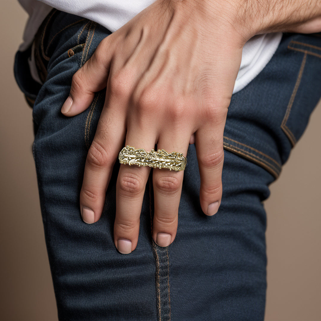  Last Supper Two-Finger Ring
