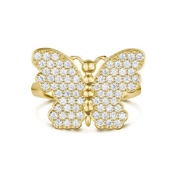 CZ Butterfly Rings
