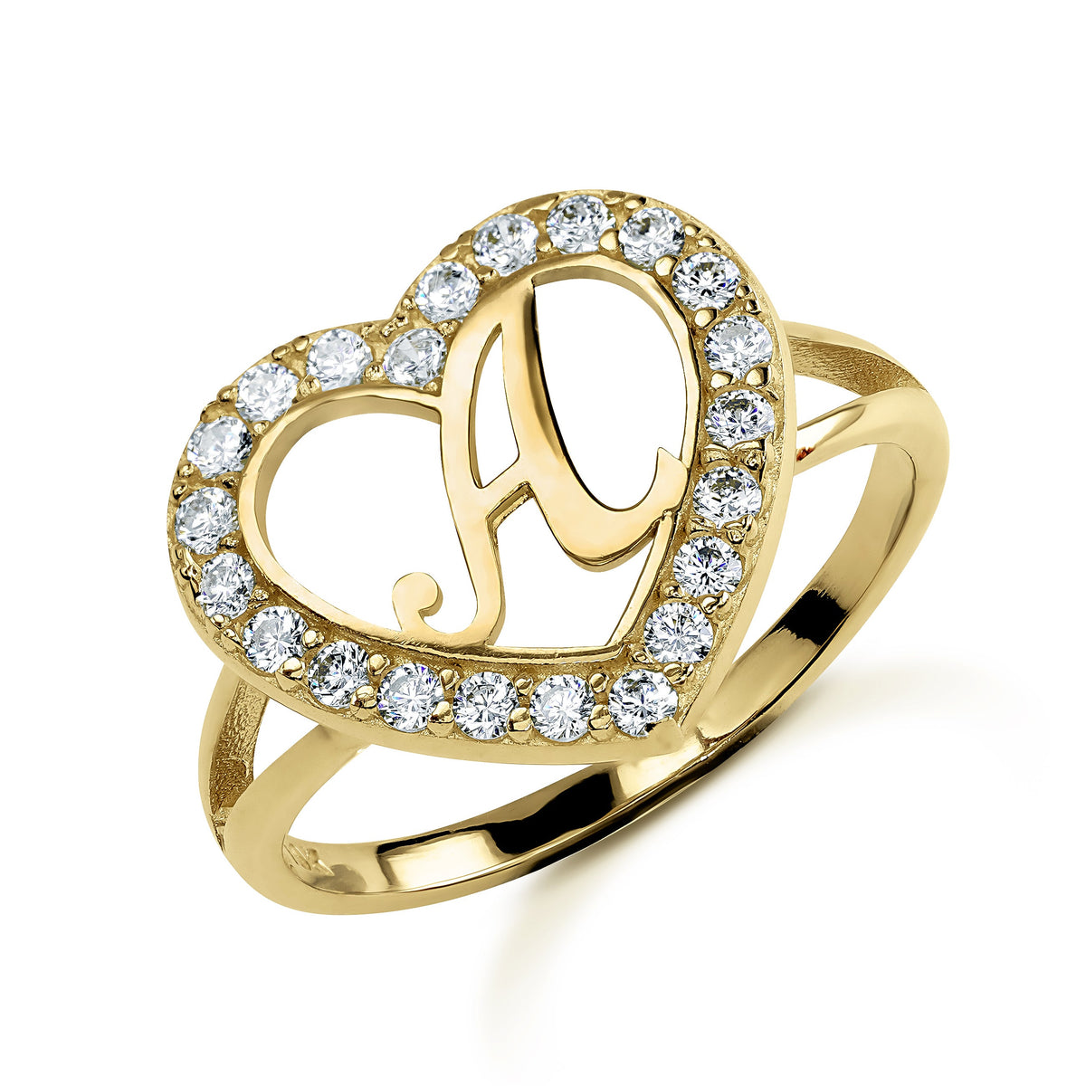 Initial Nugget Ring