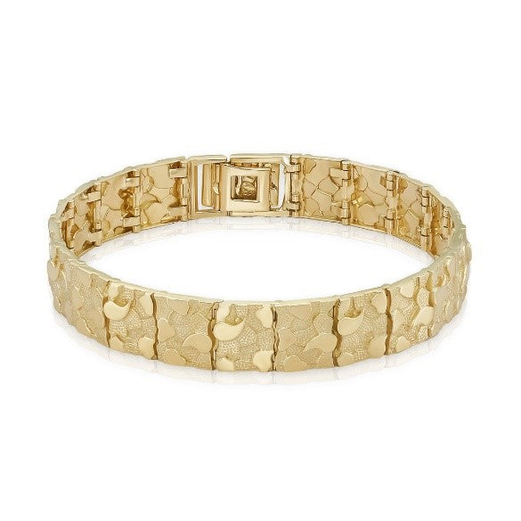 10K Gold Nugget Bracelet