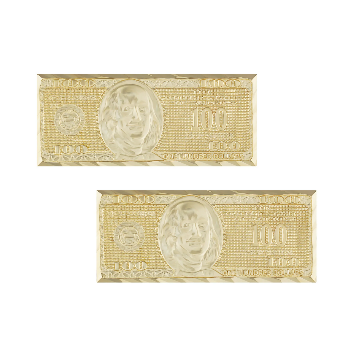 Dollar Bill Stud Earrings
