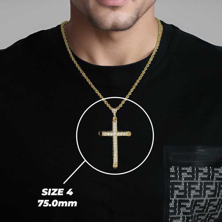 10k & 14k Gold Luxe Cross Pendant