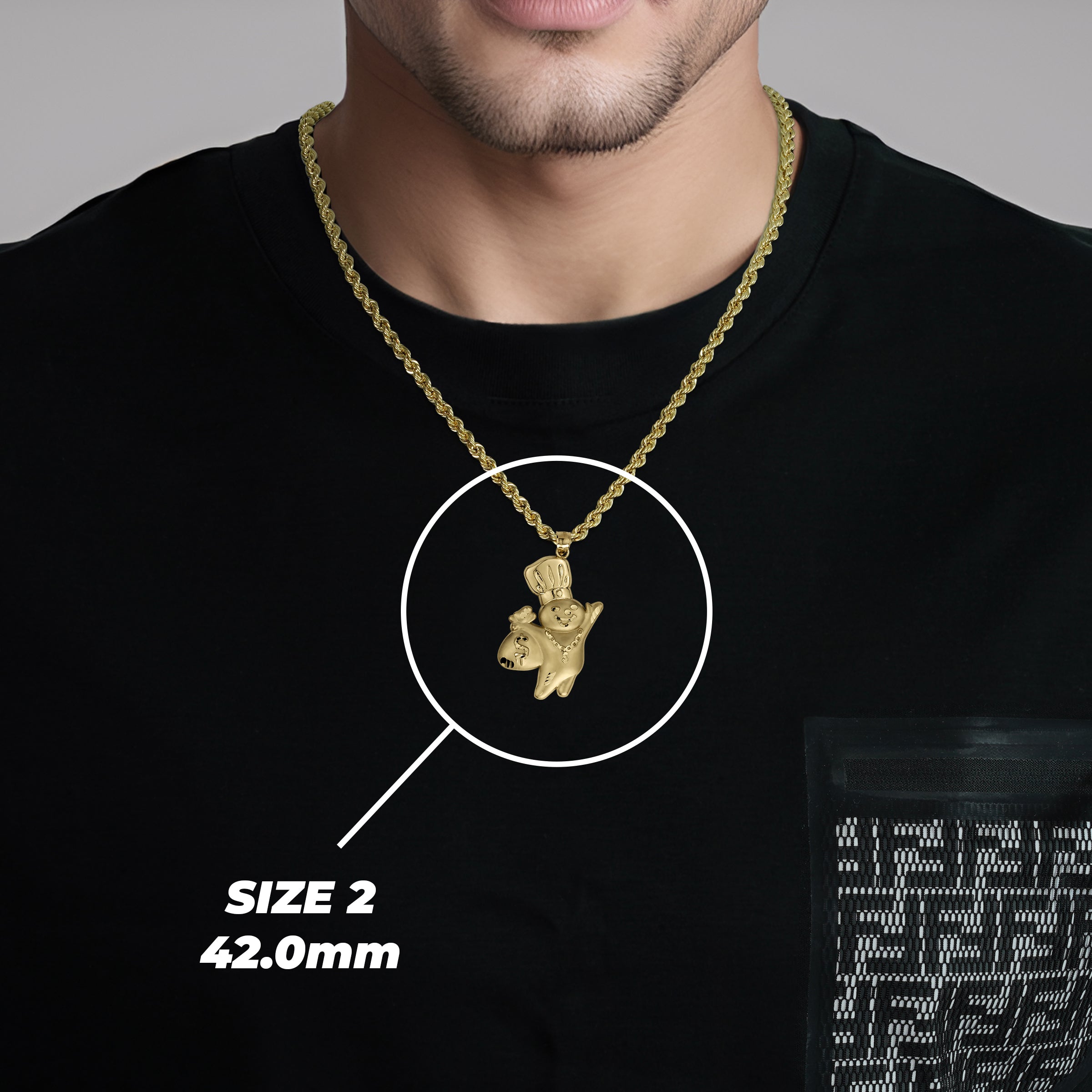 ロージー　pillsbury doughboy スプレッドとマグネット 10k Gold Satin Pillsbury Doughboy DC Pendant – Nolters