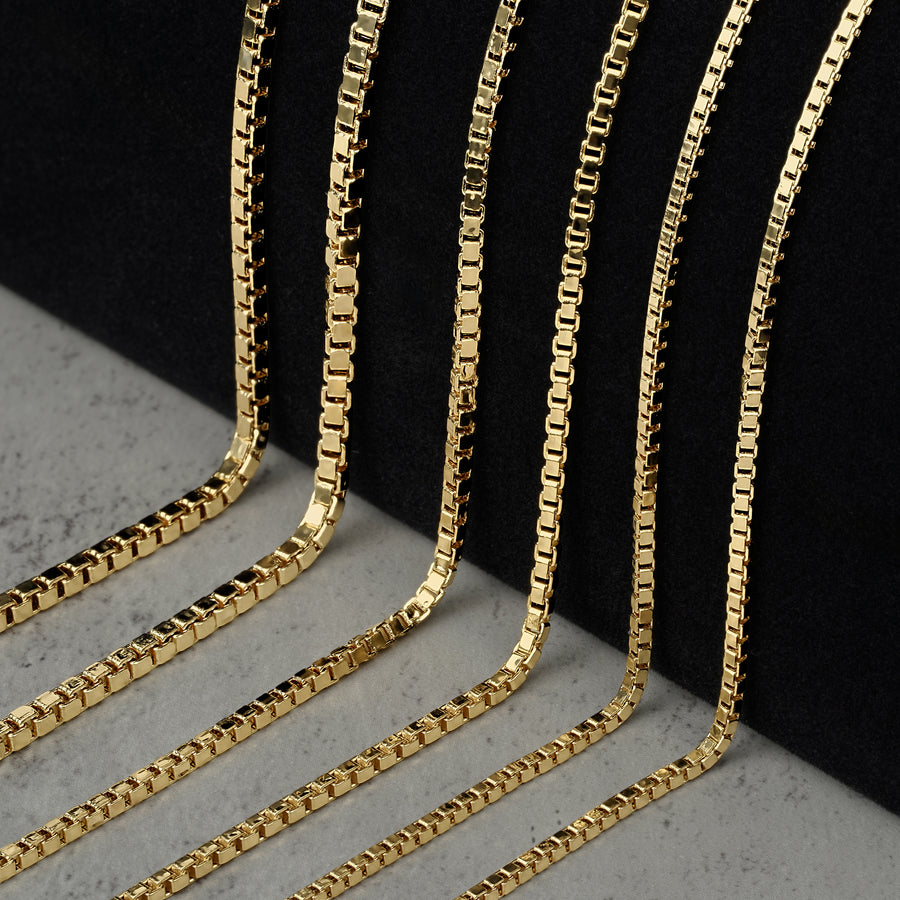 10k Gold Classic Box Chain (Solid)