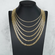 14k Gold Classic Mariner Chain (Hollow)