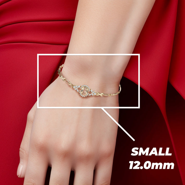 10k & 14k Gold Guadalupe Blingin Two-Tone Bracelet