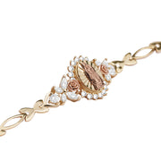 10k & 14k Gold Guadalupe Blingin Two-Tone Bracelet
