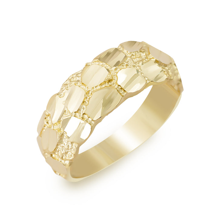 10k Gold Classic Nugget Band Ring