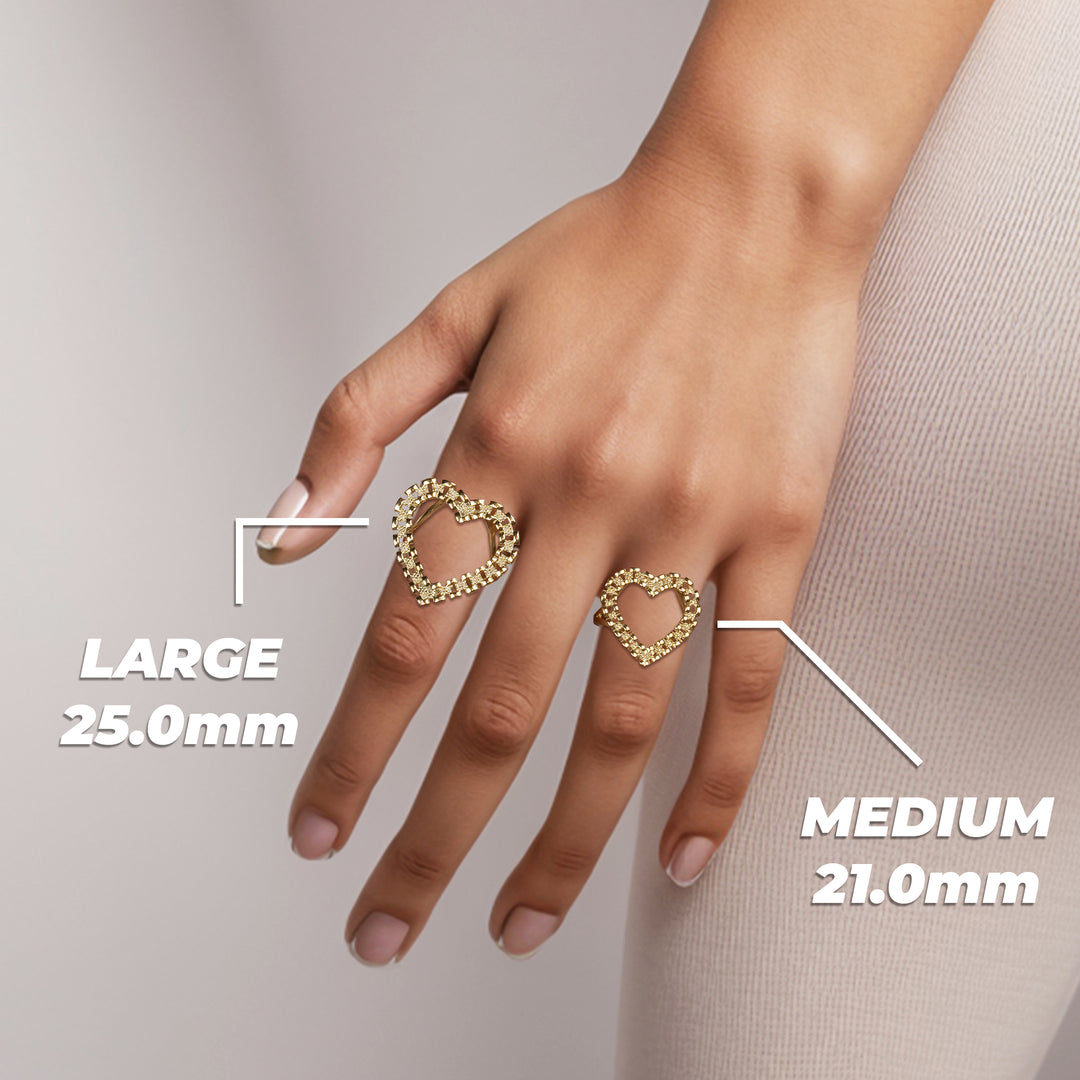 10k Gold Royal Rolex Heart Ring – Nolters