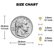 14k Gold Classic Nugget Stud