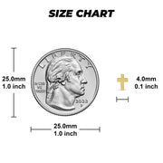 14k Gold Classic Cross Stud