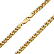 10k & 14k Yellow Gold Classic Wheat Palm Chain