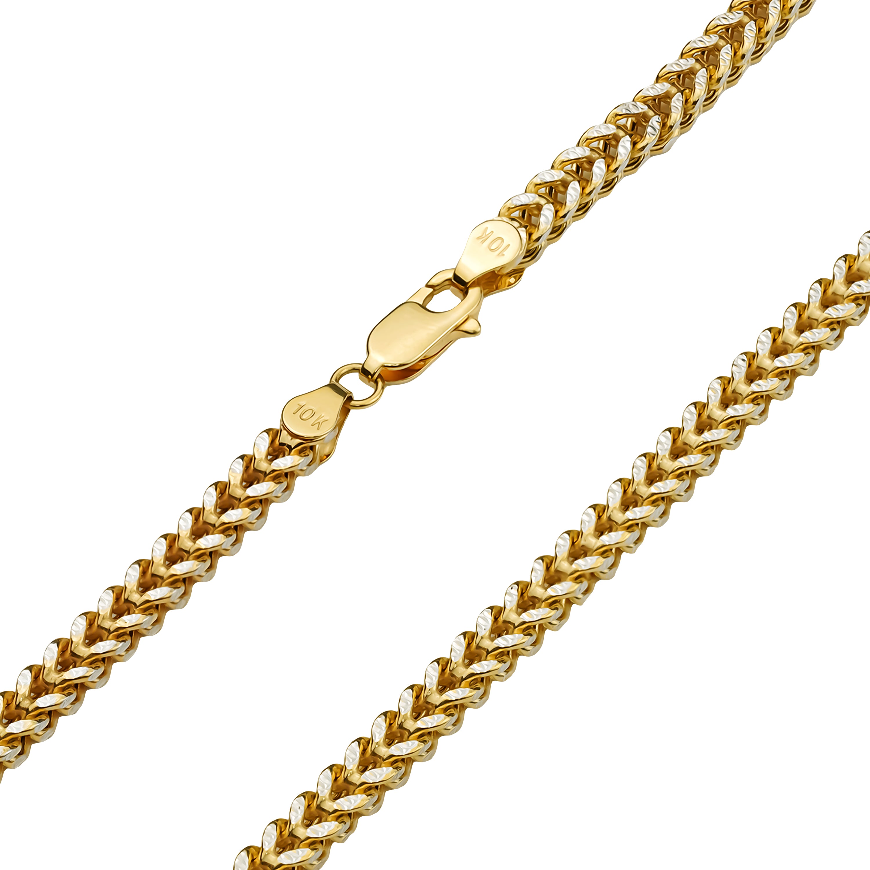 10k & 14k Yellow Gold Classic Wheat Palm Chain