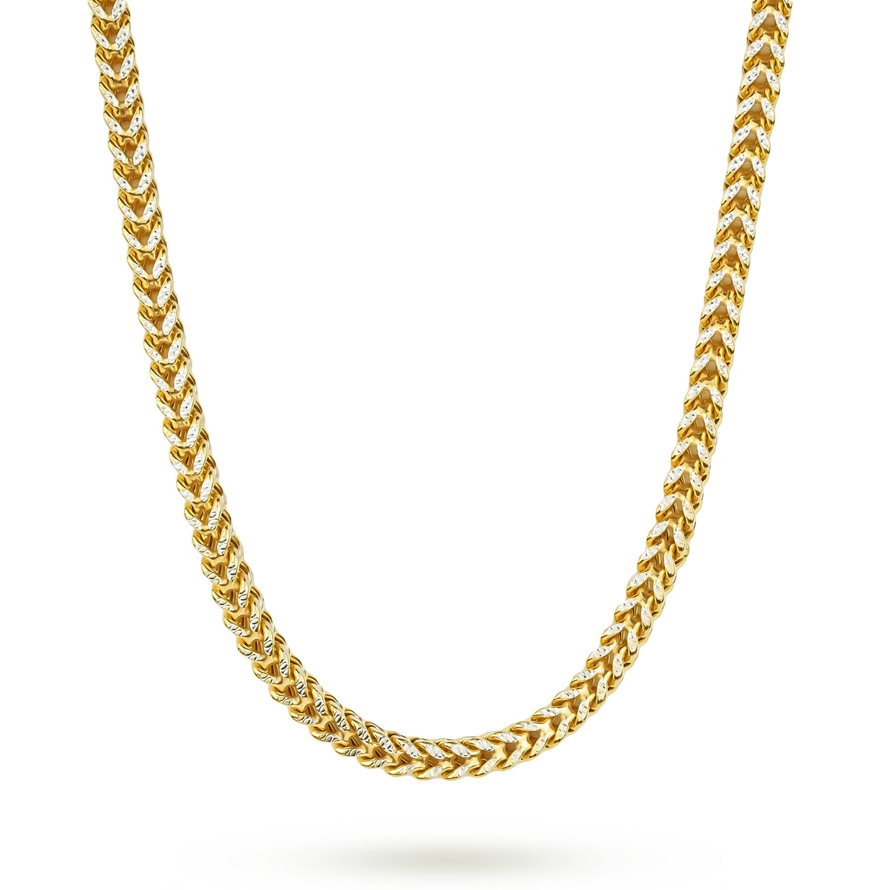 10k & 14k Yellow Gold Classic Wheat Palm Chain