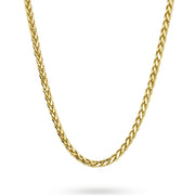 10k & 14k Yellow Gold Classic Wheat Palm Chain