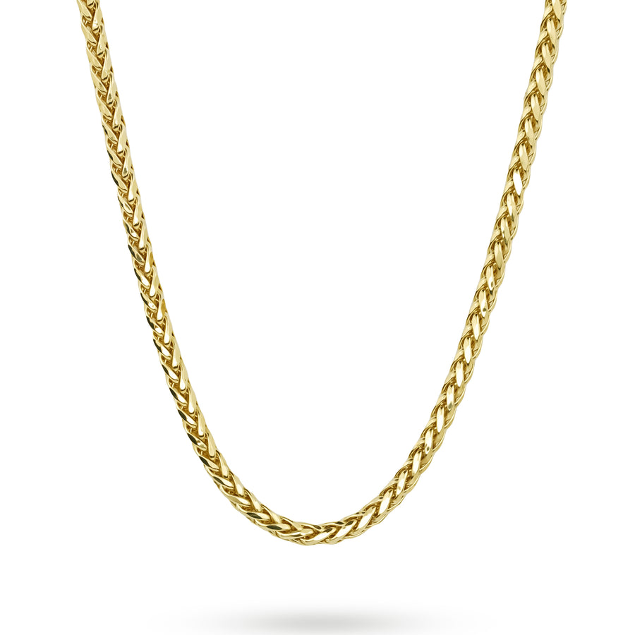 10k & 14k Yellow Gold Classic Wheat Palm Chain