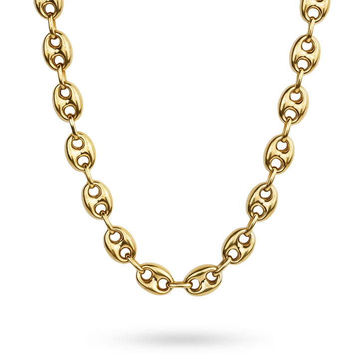 14k Gold Classic Puff Gucci Chain (Hollow)