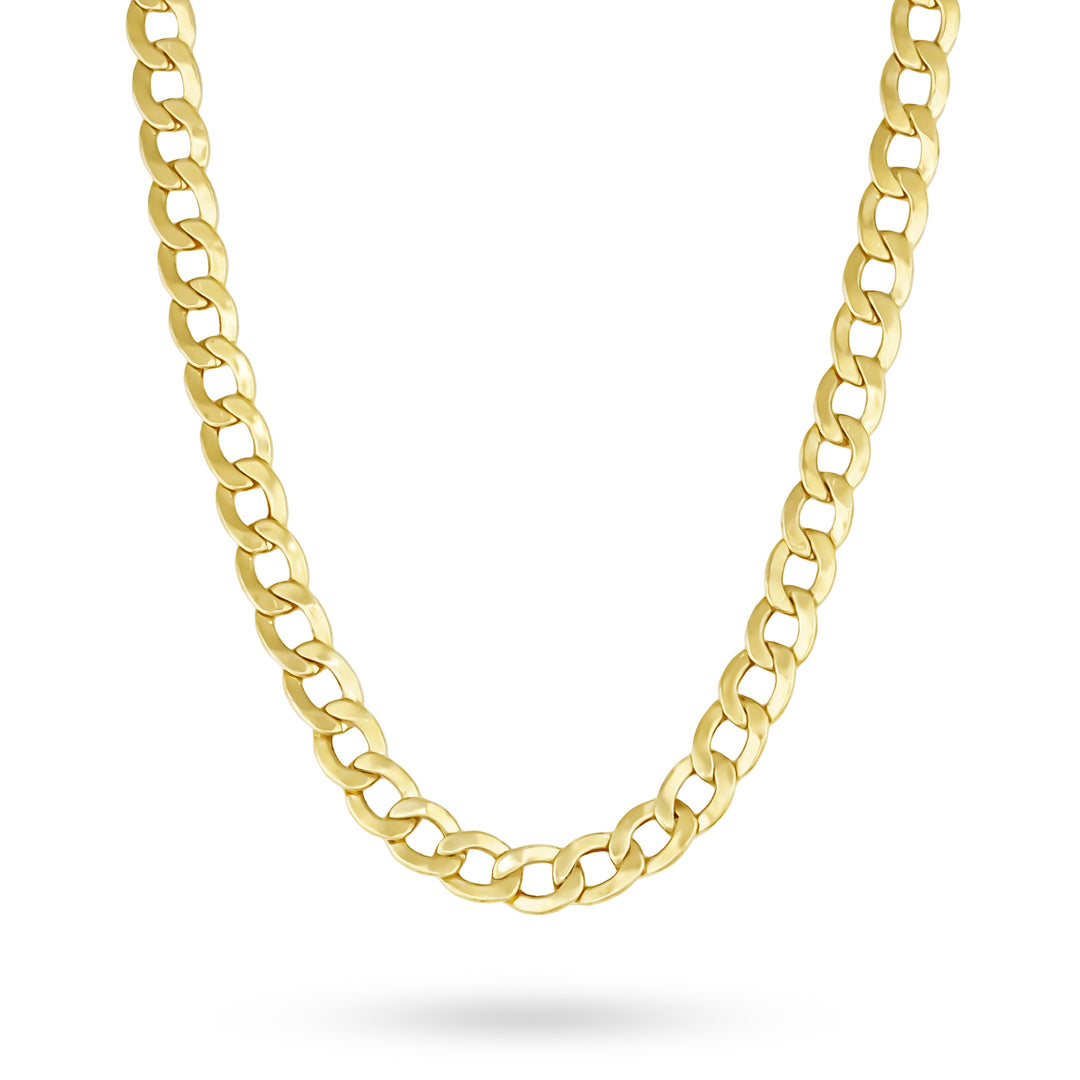 14k Gold Classic Cuban Curb Chain (Hollow)