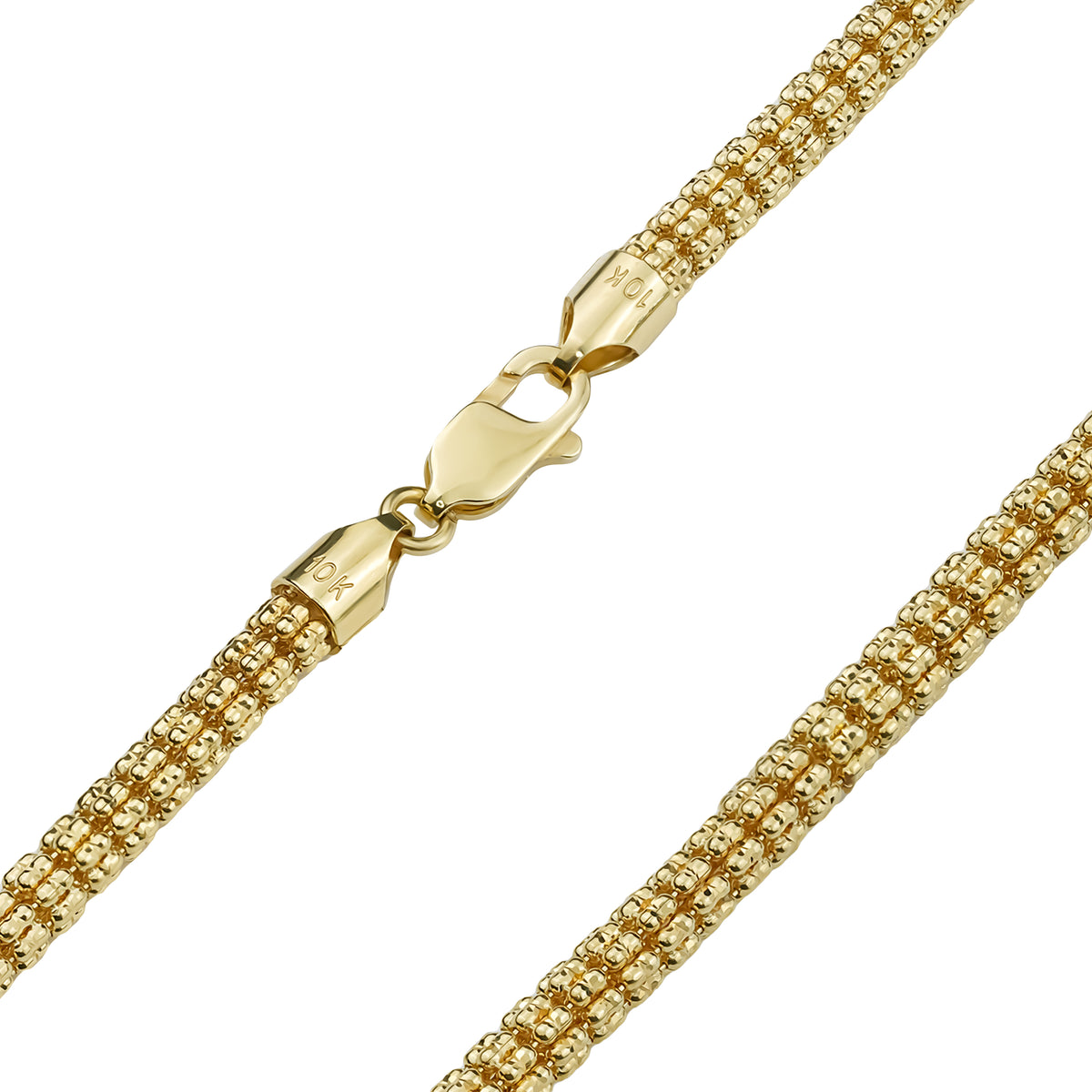 10k & 14k Yellow Gold Classic Ice Chain