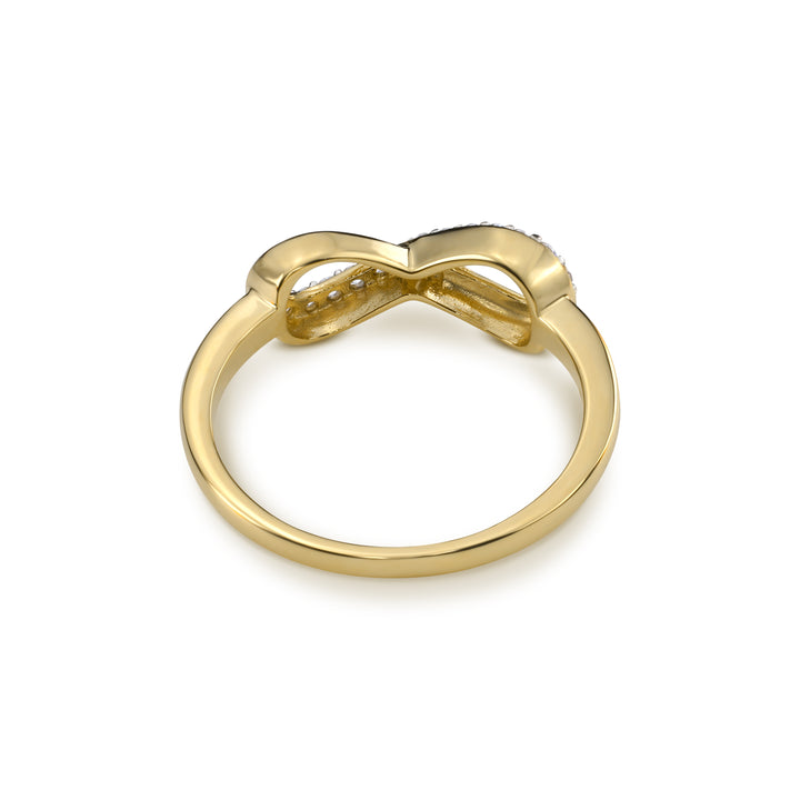 14k Gold Leia Infinity CZ Ring