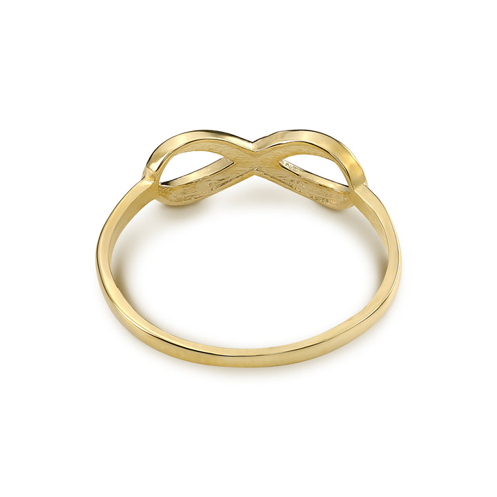 14k Gold Classic Infinity CZ Ring
