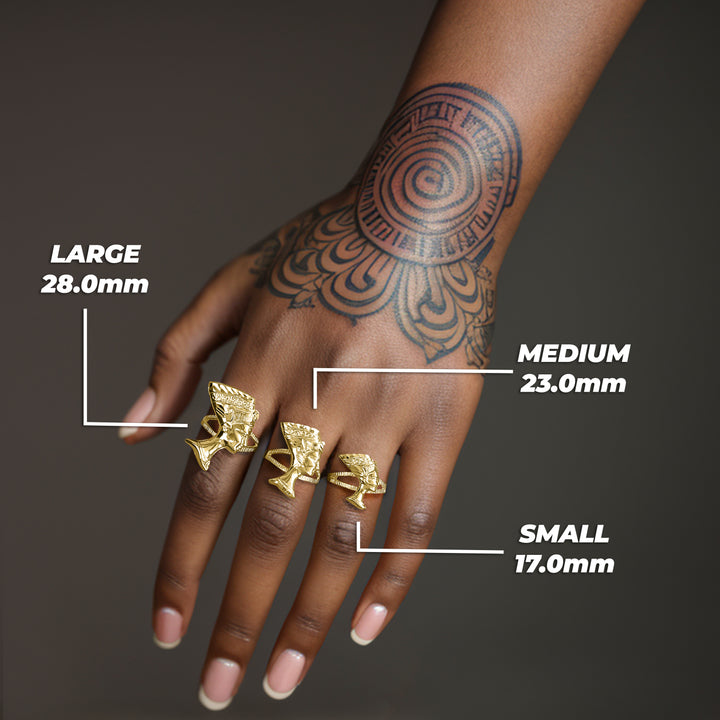10k Gold Classic Nefertiti Ring