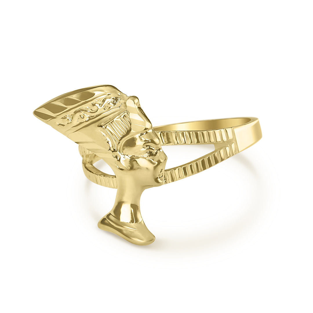 10k Gold Classic Nefertiti Ring