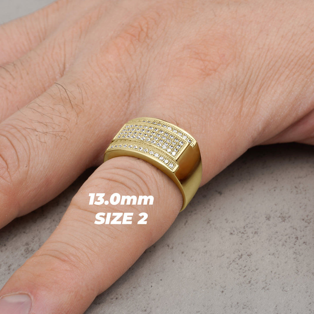 10k & 14k Circa Rectangle Band Ring