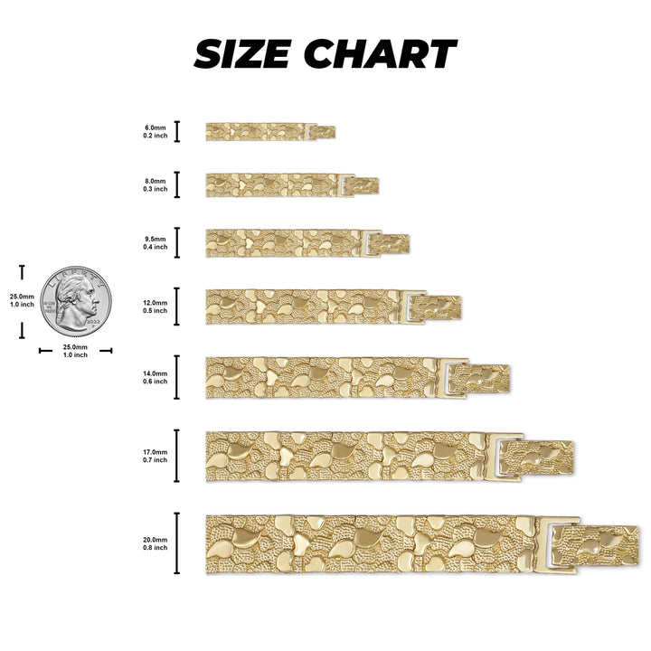 14k Gold Classic Nugget Bracelet