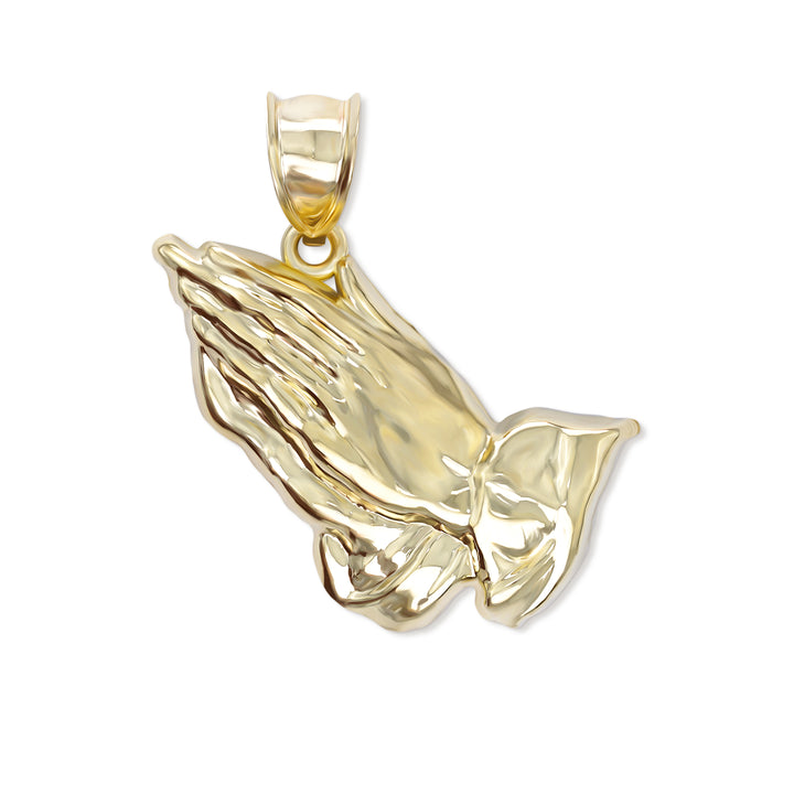 10k Gold Classic Praying Hands Pendant