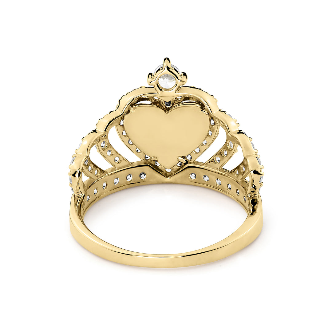 10k & 14k Gold Quinceanera Royal Crown Ring