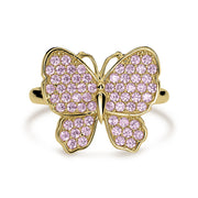 10k Gold Luxe Butterfly Classic Band Ring