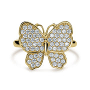 10k Gold Luxe Butterfly Classic Band Ring