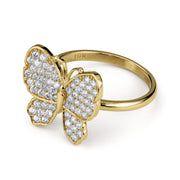 10k Gold Luxe Butterfly Classic Band Ring