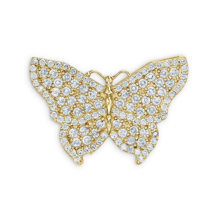 10k Gold Luxen Butterfly CZ Pendant