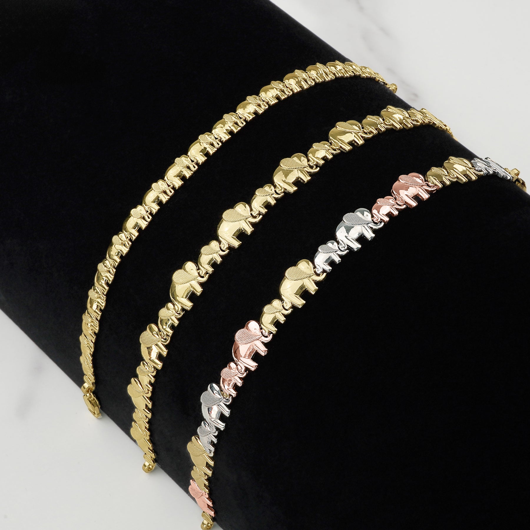 14k Gold Liora Lucky Elephant Bracelet