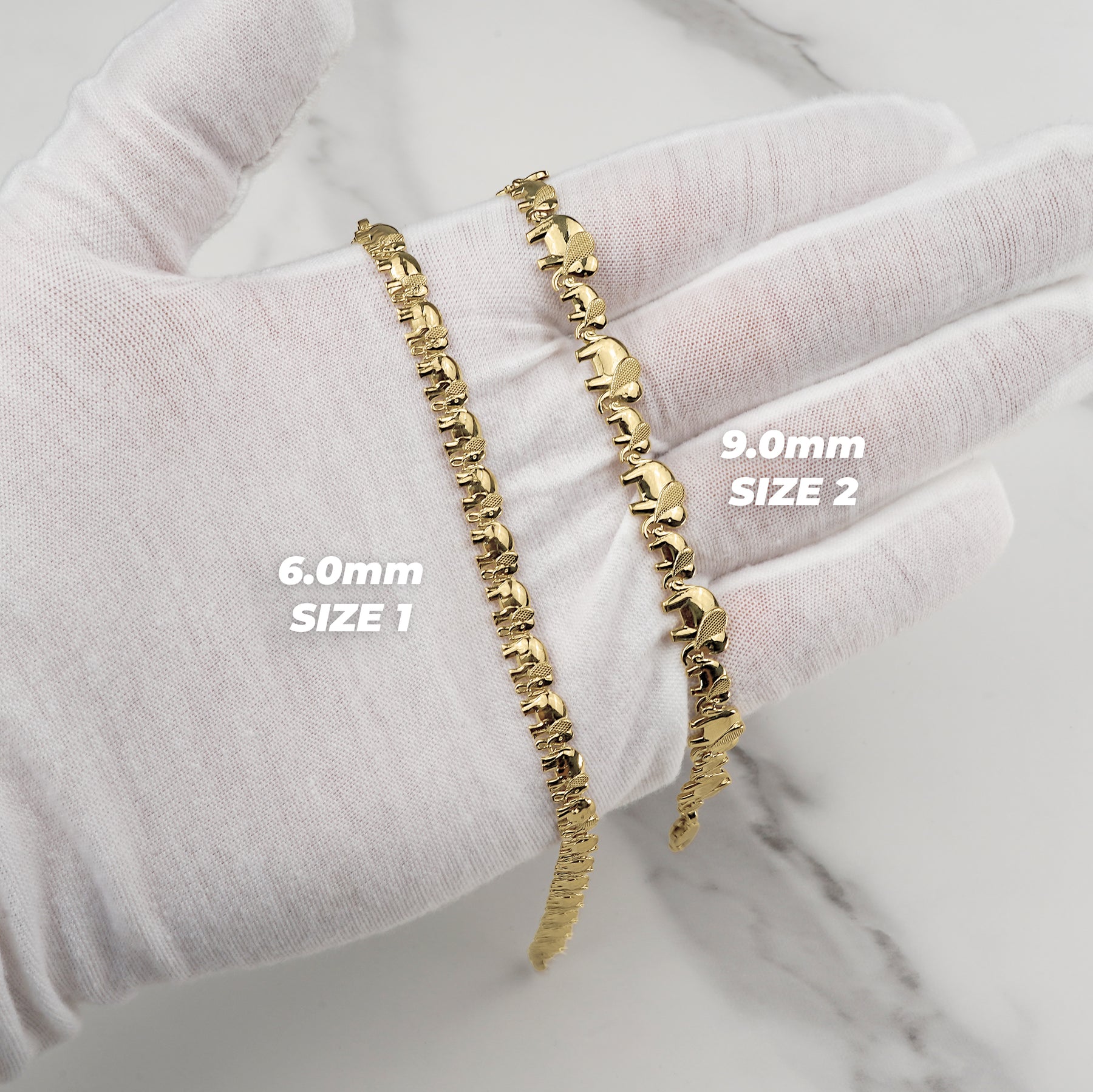 14k Gold Liora Lucky Elephant Bracelet