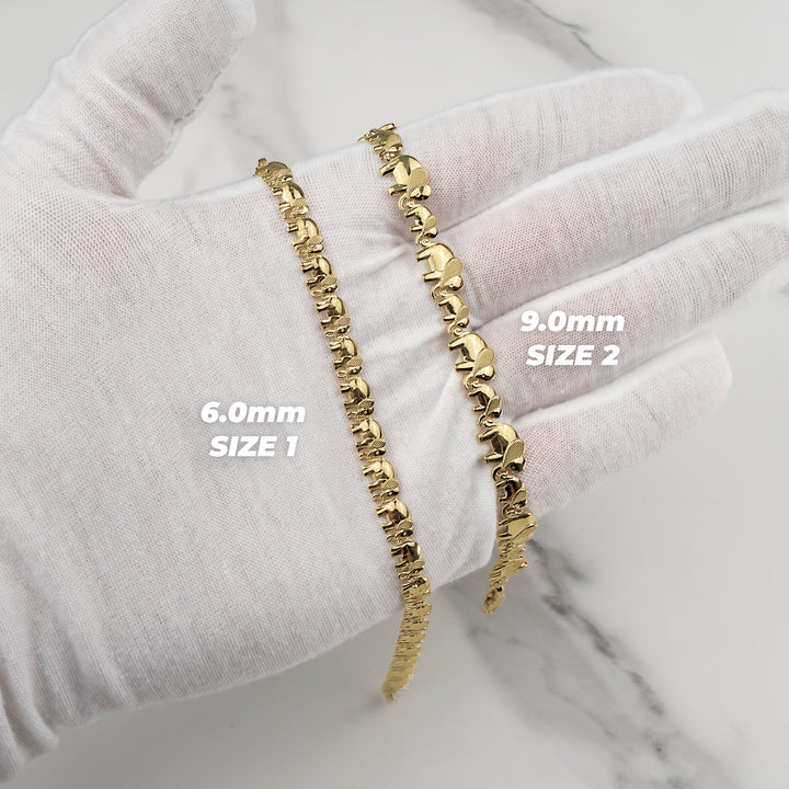 10k Gold Liora Lucky Elephant Bracelet