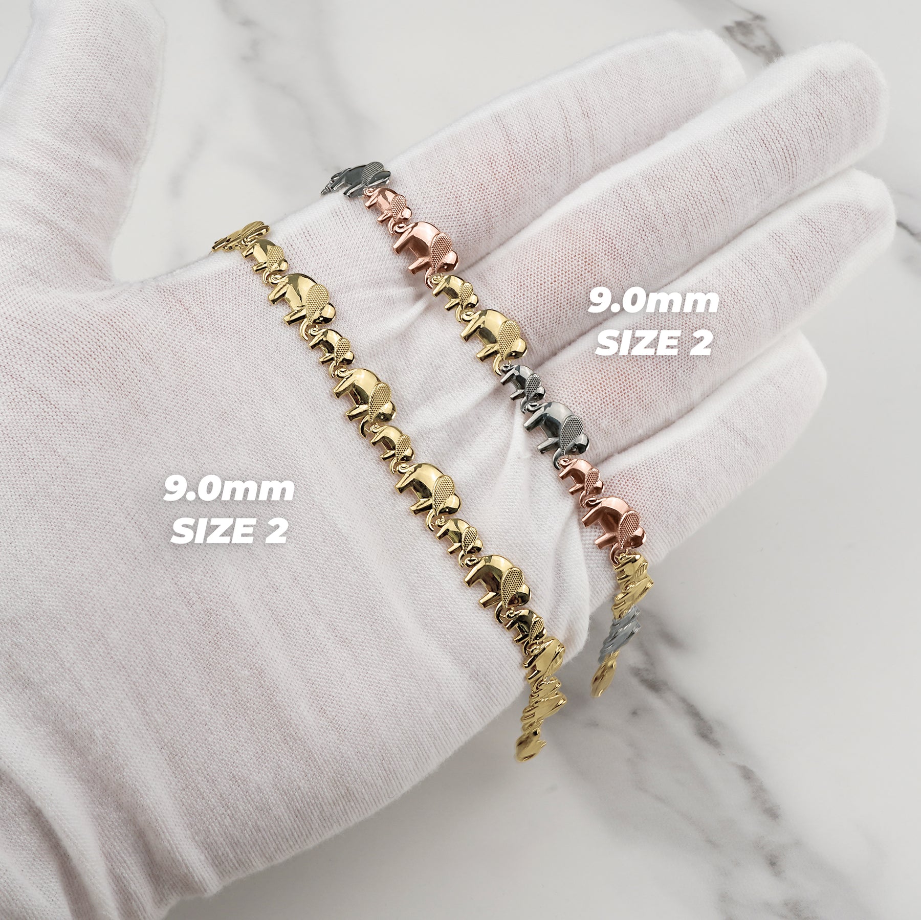 14k Gold Liora Lucky Elephant Bracelet