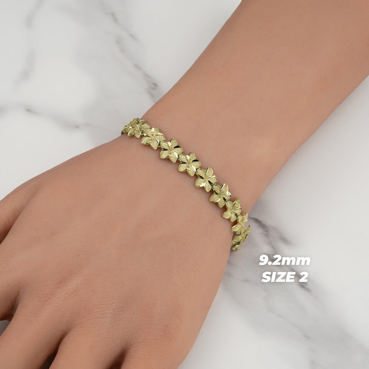 10k & 14k Gold Fiori Hibiscus Flower Bracelet