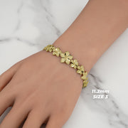 10k & 14k Gold Fiori Hibiscus Flower Bracelet