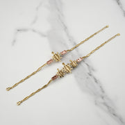 10k & 14k Gold Cari Open-Back Turtle Tricolor CZ Bracelet