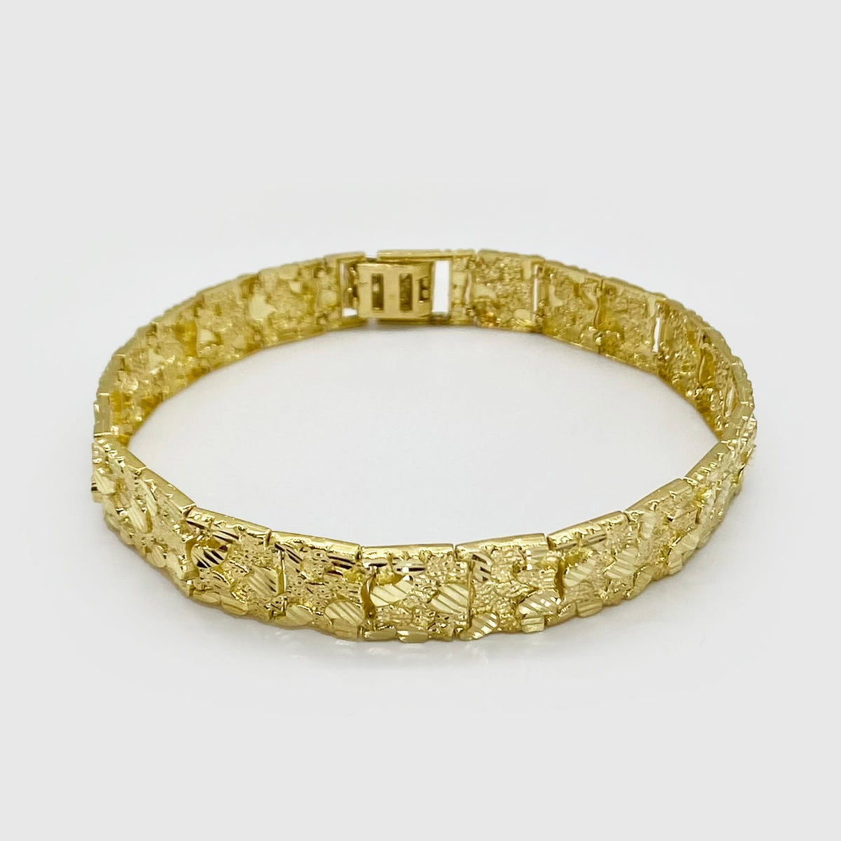 10k & 14k Gold DC Nugget Vintage Link Bracelet