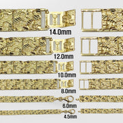10k & 14k Gold DC Nugget Vintage Link Bracelet