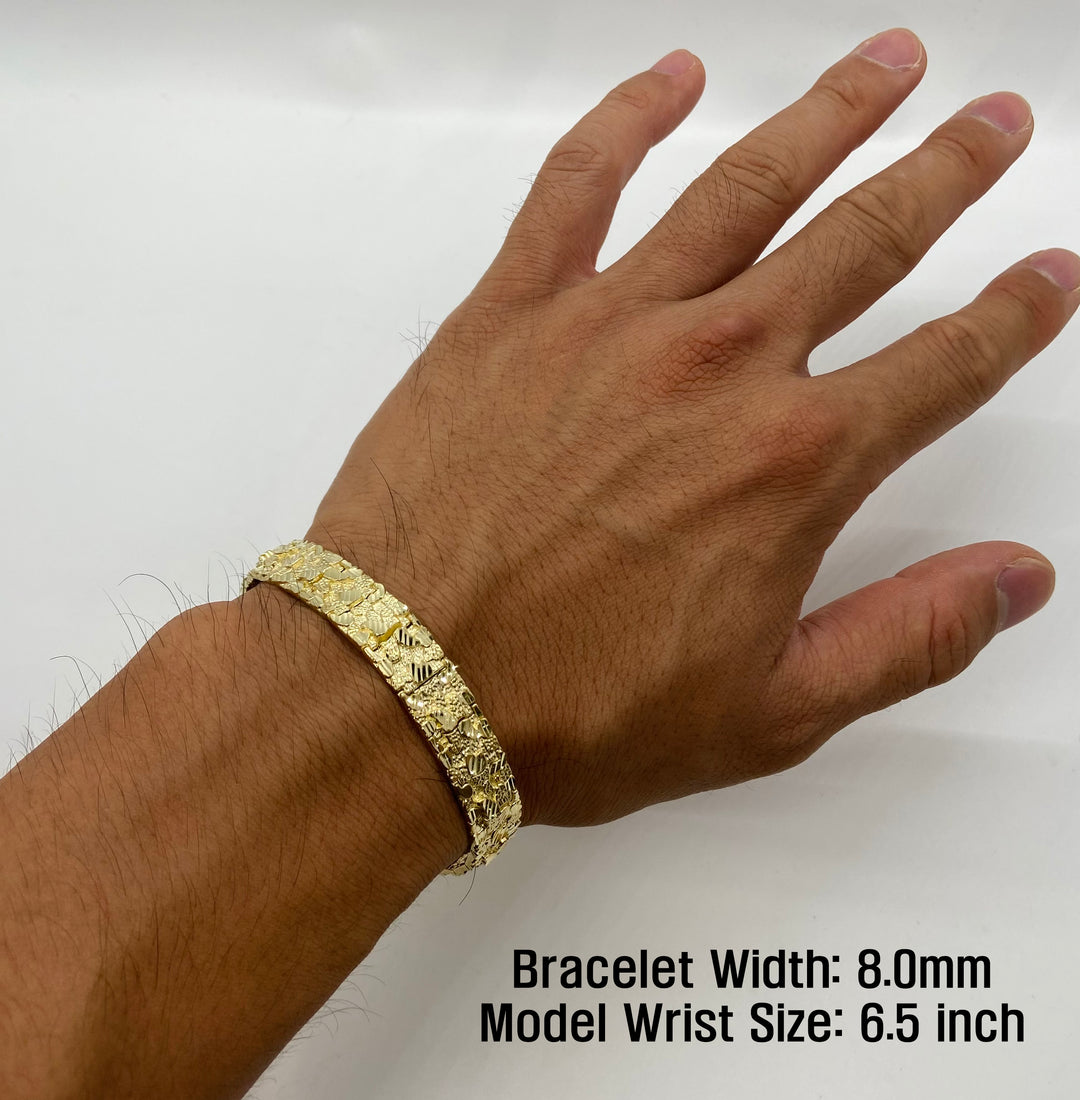 10k & 14k Gold DC Nugget Vintage Link Bracelet