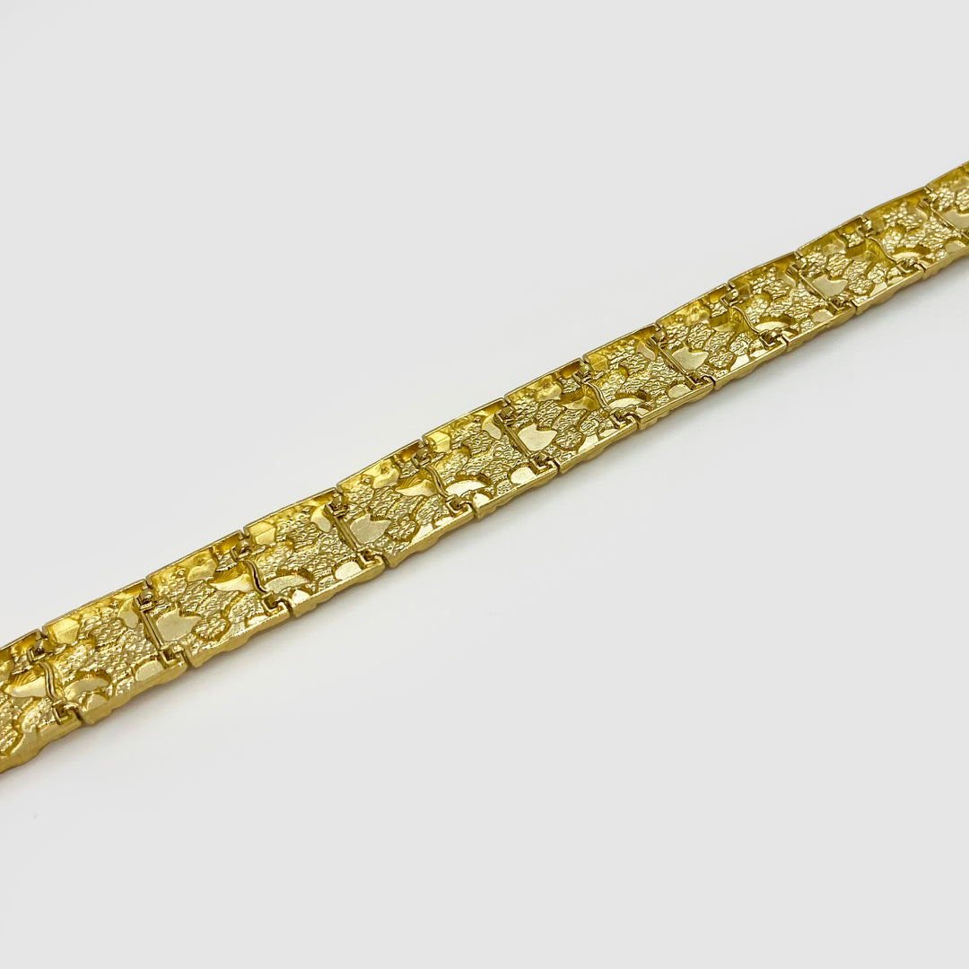 10k & 14k Gold DC Nugget Vintage Link Bracelet