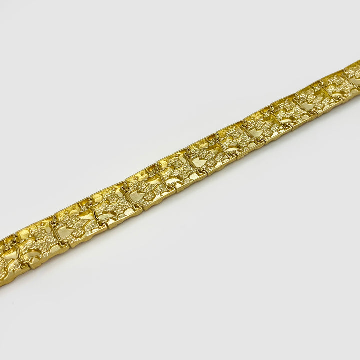 10k & 14k Gold DC Nugget Vintage Link Bracelet