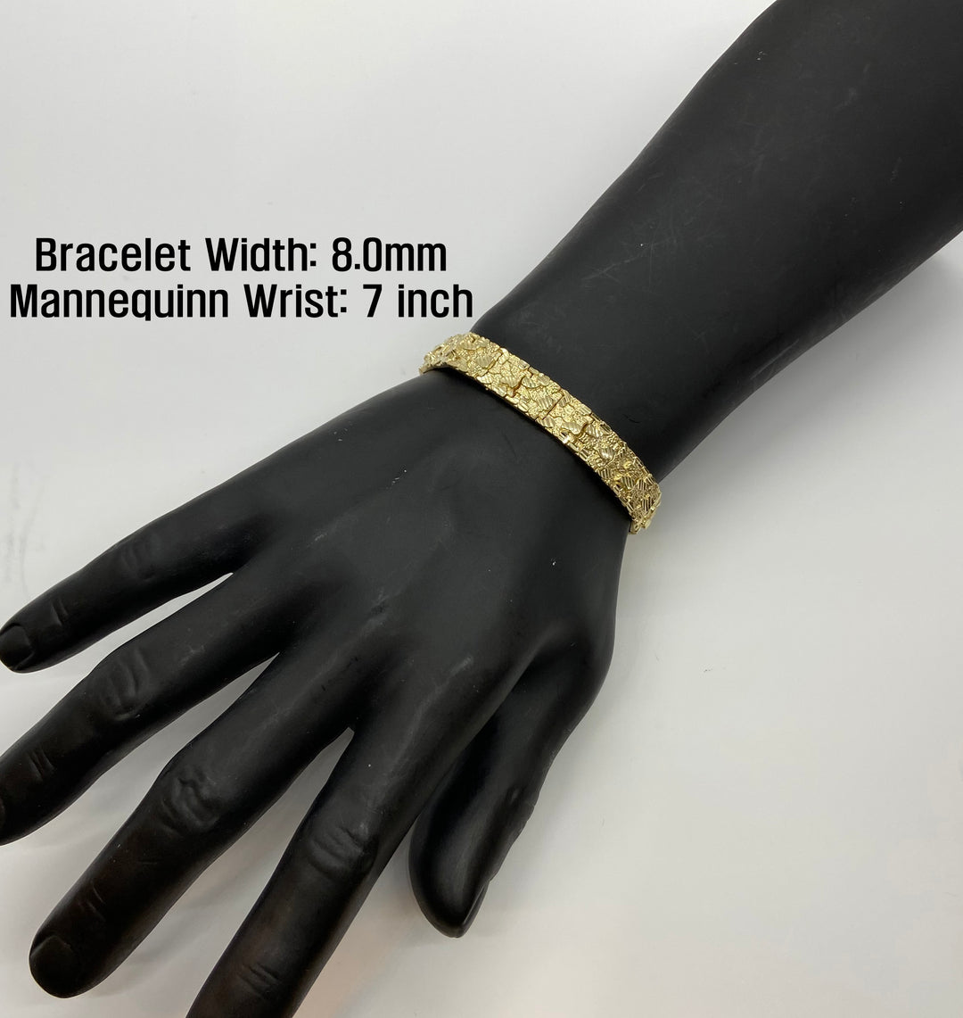 10k & 14k Gold DC Nugget Vintage Link Bracelet