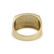 Inner back detailing of the 10k or 14k gold Circa Rectangle Band Ring.