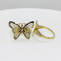 10k & 14k Gold Classic Butterfly Ring